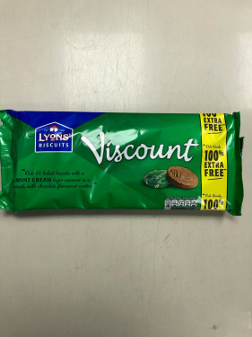 Lyons Viscount Mint Twin Pack Cream Biscuit