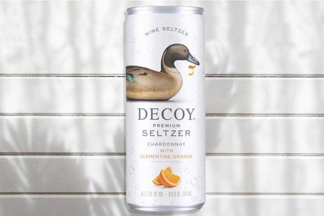 Decoy Premium Seltzer Chardonnay With Clementine Orange
