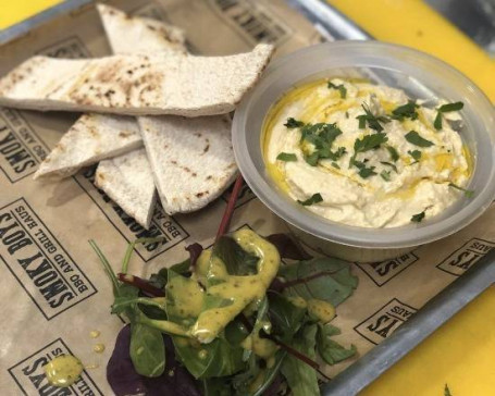 Hummus With Flat Bread.