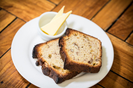 Homemade Banana And Walnut Bread