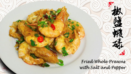 Fried Whole Prawns With Salt And Pepper