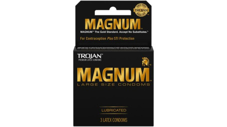 Confezione Da 3 Pezzi Trojan Magnum Lubrificati