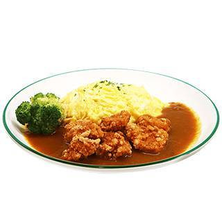 Omurice And Karaage Chicken With Curry