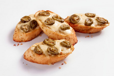 Loaded Garlic Bread With Jalapenos (V)