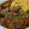 Slowly Braised Beef Shank Bourguignon on Basmati Pilaf