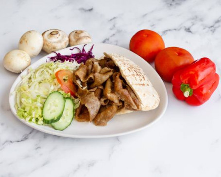 Lamb Donner Meat And Salad