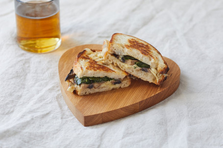 Mushroom, Spinach And Adlestrop Cheese Toasted Sandwich (V)
