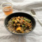Spinach paneer curry with butternut squash and chickpeas