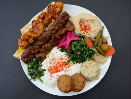 Mixed Four Skewers Plate