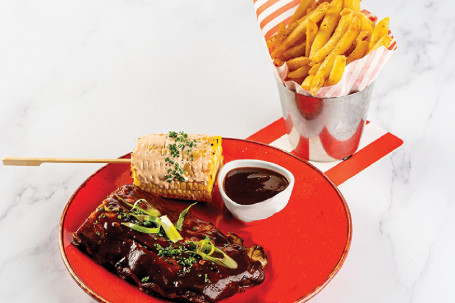 Classic Half Rack Ribs With Fries