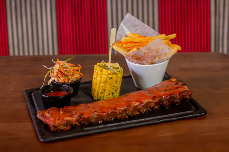 Classic Hot Spicy Full Rack Ribs With Fries