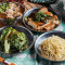 yóu yú gēng jí miàn tào cān Noodles and Squid Starch with Thicken Soup Combo
