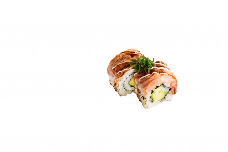 Seared Salmon Rainbow Roll