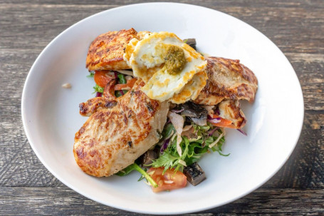 Grilled Chicken Halloumi