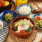 yǎng shēng shān yào jī ròu wán guō wù dìng shí Meshed Japanese Yam with Chicken Meatballs Pot