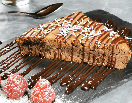 Chocolate Brownie With Fruit