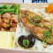 zhàn jiàng yú pái fàn Fish Chop Rice with Sauce