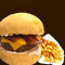 Hambúrguer Cheddar E Bacon+Fritas