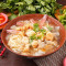 yú sū yóu yú gēng miàn Deep-Fried Fish Crackers Starch Noodles with Squid