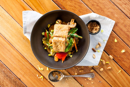 Stir Fried Peanut Sauce With Tofu