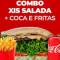 X Salada Refri Lata 350ml Fritas Fora do Lanche