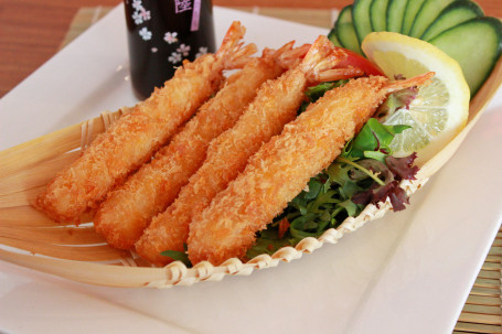 Warm Prawn Tempura Salad