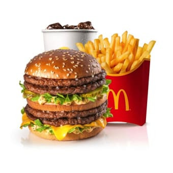 Dobbelt Big Mac-menu