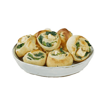 Spinach And Feta Cheese Pizza Buns