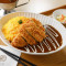 dàn bāo rì shì zhà zhū pái kā lī fàn Omelette Tonkatsu (Pork Cutlet) Curry With Rice And Salad (Set)