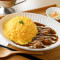 dàn bāo jī ròu kā lī fàn Omelette Chicken Curry With Rice And Salad (Set)