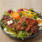 zhì shāo niú pái jī tuǐ shā lā Broiled Steak and Chicken Drumstick Salad