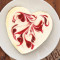 Raspberry Swirl Heart-Shaped Cheesecake