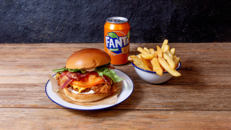 Chicken Burger Meal For One