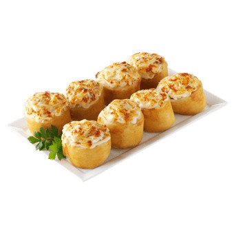 Pizza Buns With Edam Cheese And Garlic Butter