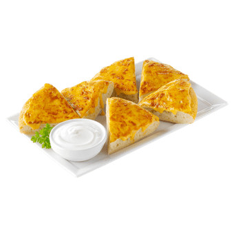 Pizza Bread Wedges With Cheddar