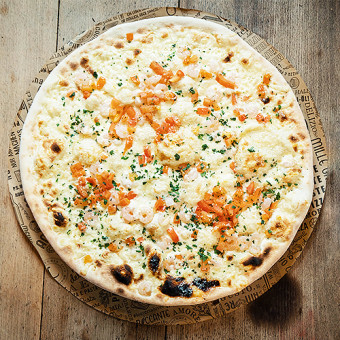 Shrimp Pizza (White)