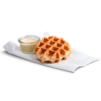 Waffle With Custard