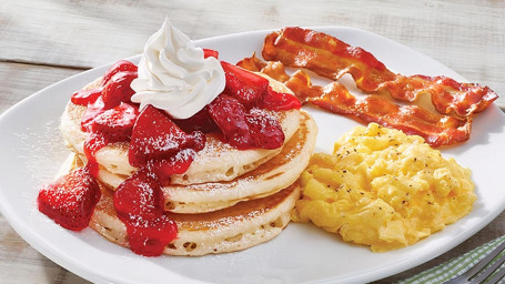 Fresh Strawberry Buttermilk Pancake Platter