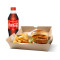 Salmon Burger With French Fries With Drink