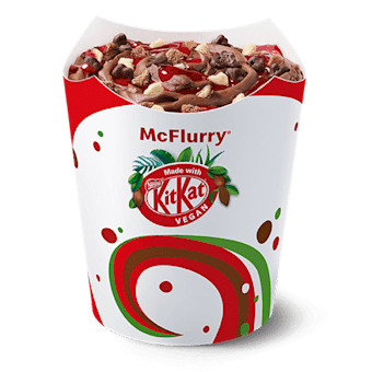 Mcflurry Kitkat Czekoladowy Sos Truskawkowy