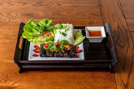 Chargrilled Beef In Wild Betel Leaves