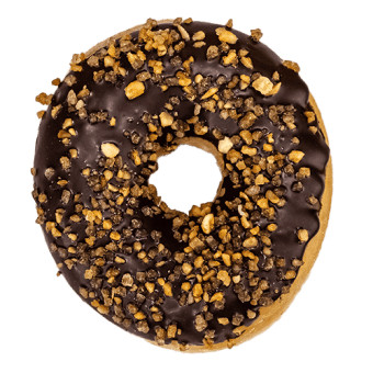 Donkere Chocolade Bros Donut
