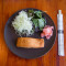 Teriyaki Salmon With Rice And Salad