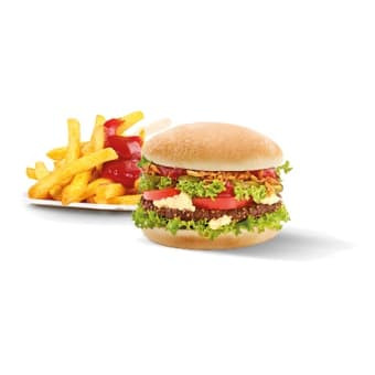 Oldschool Burger With Max Fries For Free