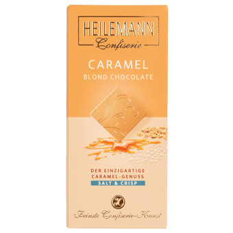 Baton De Ciocolată Subțire Heilemann Blond Caramel Salt Crisp