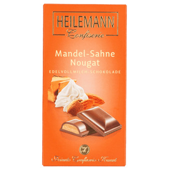 Heilemann Chocolate Bar Almond Cream Nougat Whole Milk