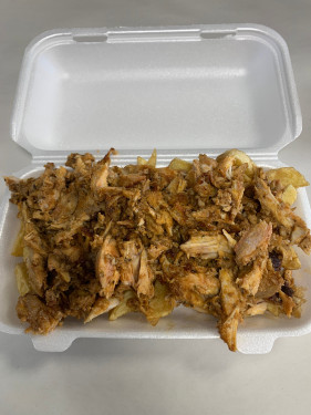 Chicken Kebab Meat And Chips (Large)