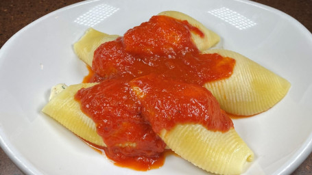 Baked Stuffed Shells W/ Tomato Sauce