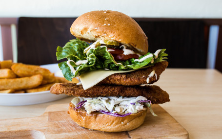 All Time Favorite Fried Chicken Burger
