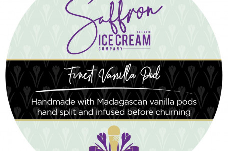 Saffron Handmade Ice Cream Finest Vanilla Pod